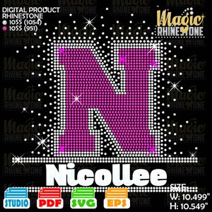 Letter W Spray Rhinestone, Frame Letter W svg,  Rhinestone university font svg,  Rhinestone font For Cricut, university font