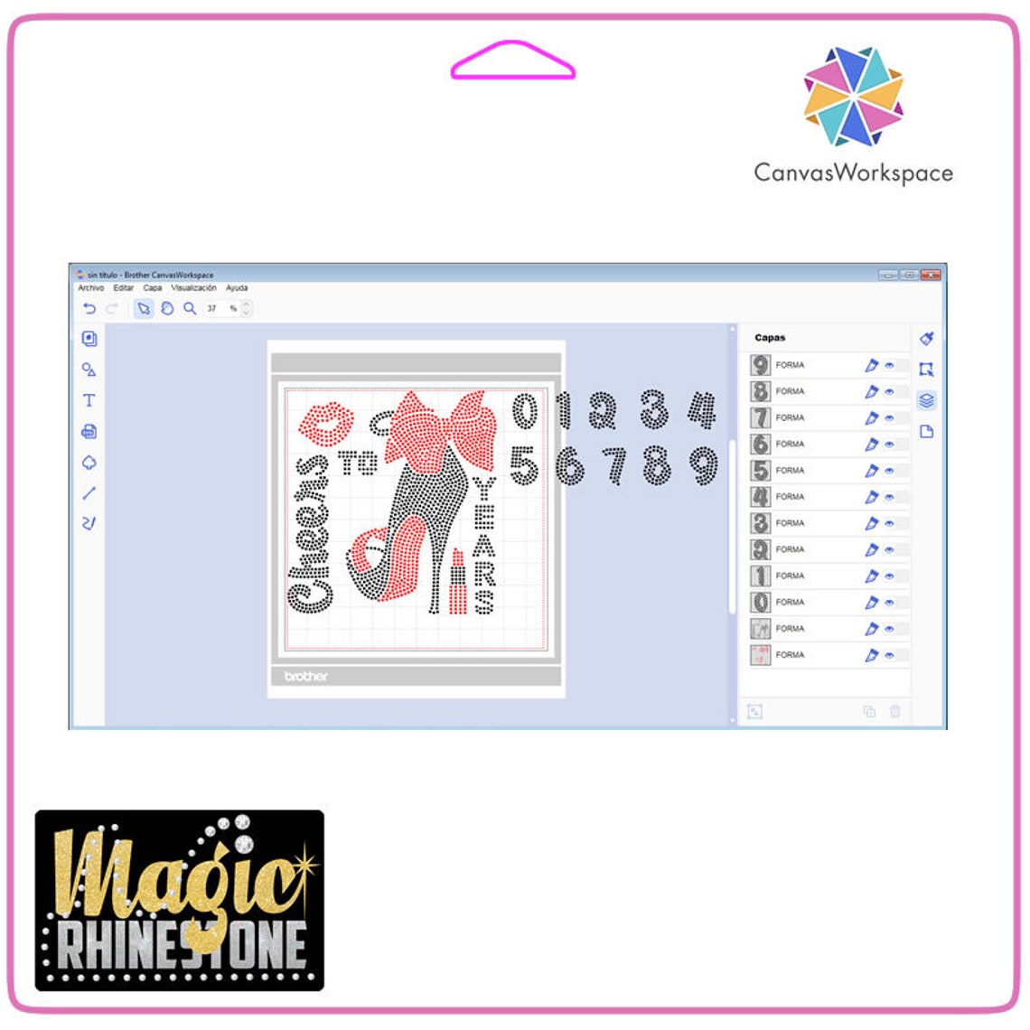 Download Cheers my birthday rhinestone svg Rhinestones svg Cheers | Etsy