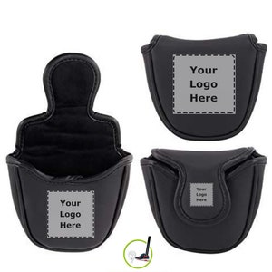 Custom Logo Image Golf Putter Mallet Covers:  Custom Image, Text, Quote, Logo Golf Gift with your logo By KicksCovers