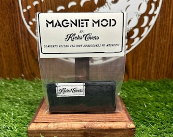 Magnet Mod by KicksCovers - Converts Velcro Headcovers to Magnetic - 100% Reversible Scotty Cameron Magnetic Headcover Swap