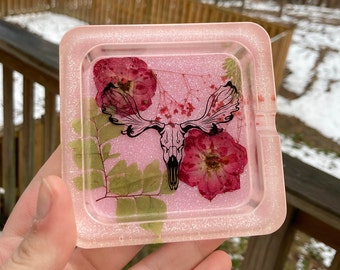 Pink Animal Skull Ashtray