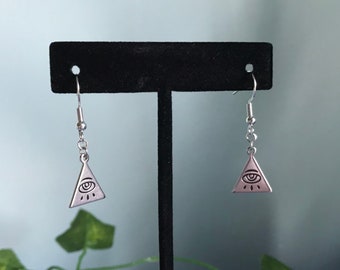 Eye Pyramid Earrings