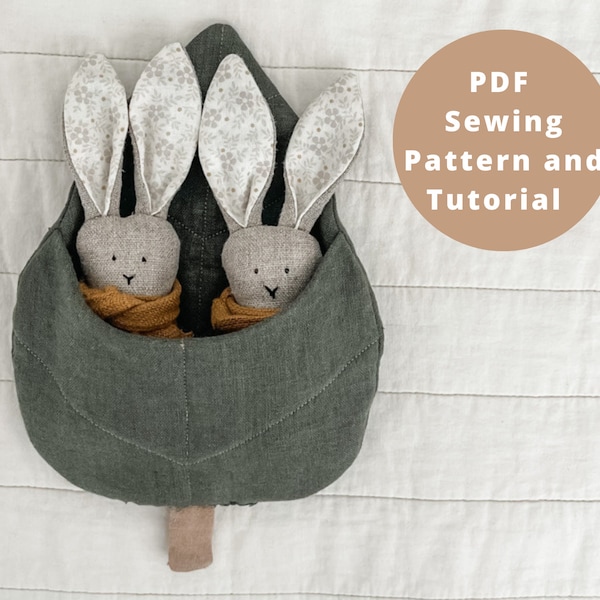 Animal Toy Pattern - Small Bunny Sewing Pattern - Stuffed Toy PDF Pattern - Toy Sewing Pattern - Easter Bunny Pattern - Stuffed Animal PDF