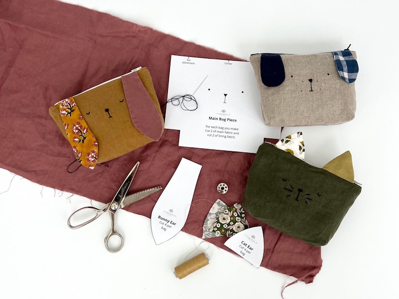 Zipper Pouch PDF Sewing Pattern Pencil Case Sewing Pattern Diaper Bag