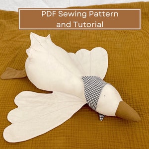 Instant Download Toy Duck Plush Sewing Pattern and Tutorial