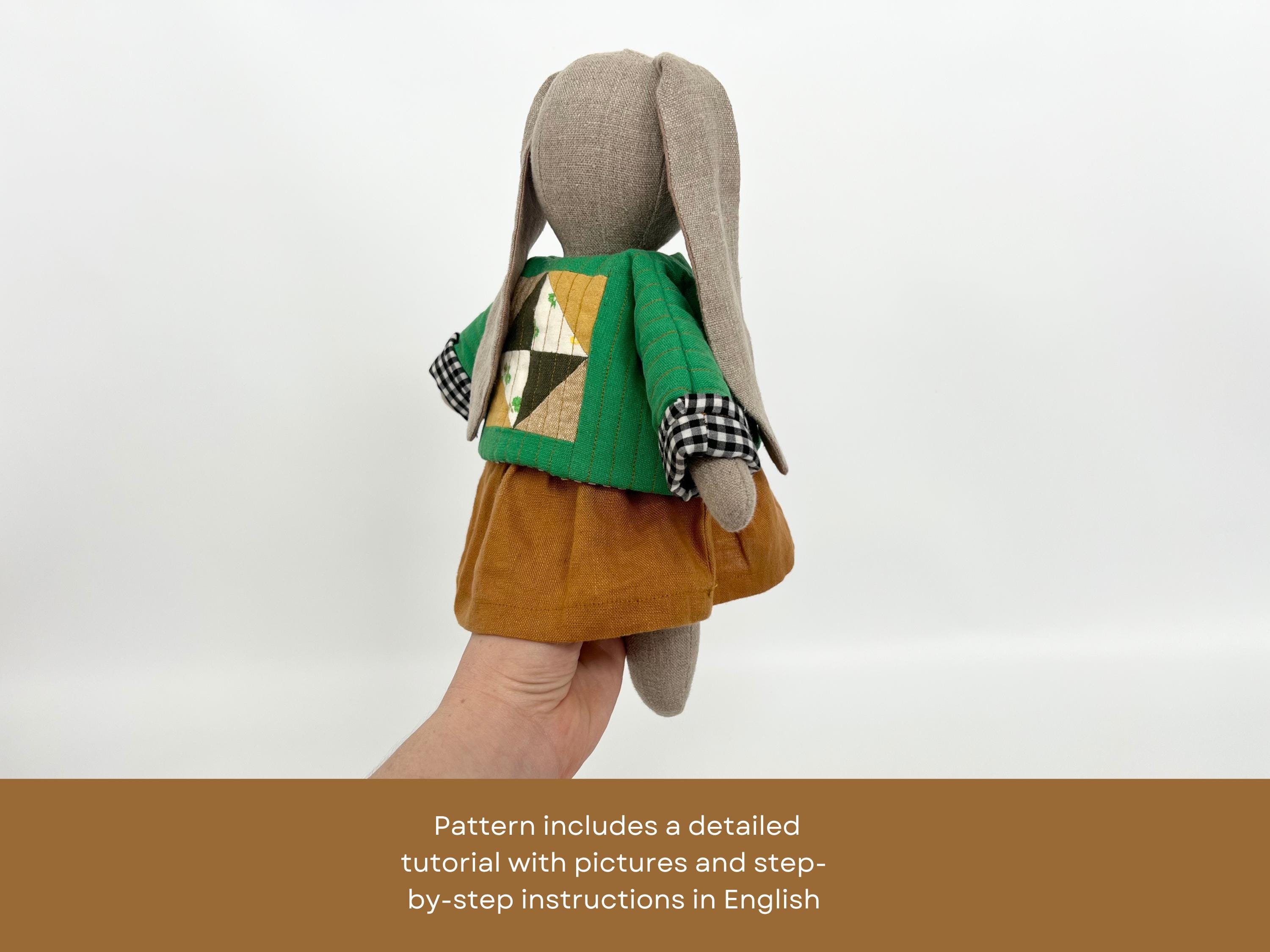 Bunny Sewing Pattern: Quilted Coat, Dress & Scarf (PDF Download) - Etsy