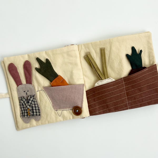 Stil naaipatroon voor boeken: naaipatroon druk boek, naaipatroon stoffen peuterboek