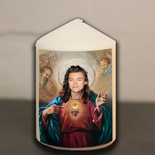 Harry Styles Jesus Candle Etsy UK