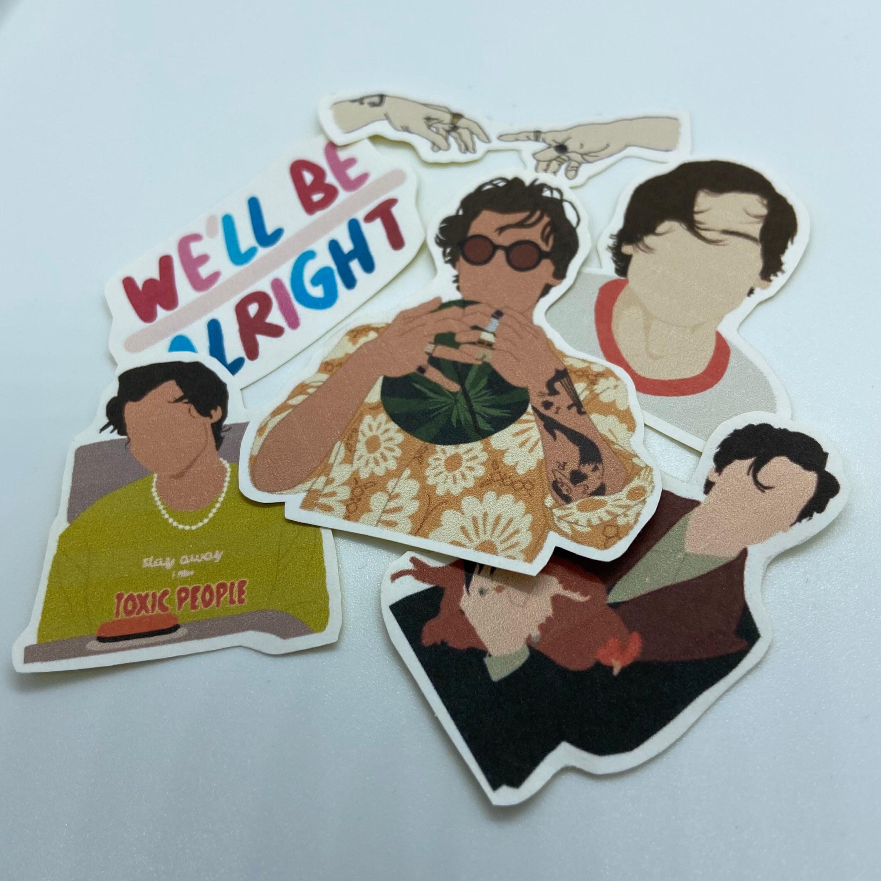 Harry Styles Stickers Set of 6 Stickers Etsy