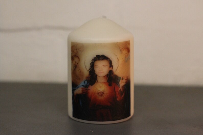 Harry Styles Jesus Candle Etsy
