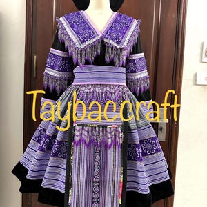 Hmong Couples set , Vietnamese Hmong outfits, Ethnic Clothes, HANDMADE Hmong Outfits