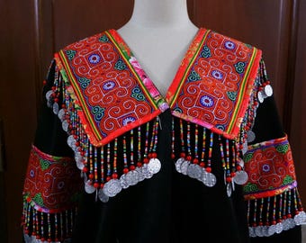 Hmong Couples set , Vietnamese Hmong outfits, Ethnic Clothes, HANDMADE Hmong Outfits