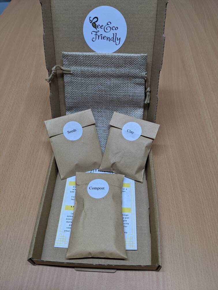 DIY wildflower seed bomb kit eco friendlyBee Bombs Perfect Etsy