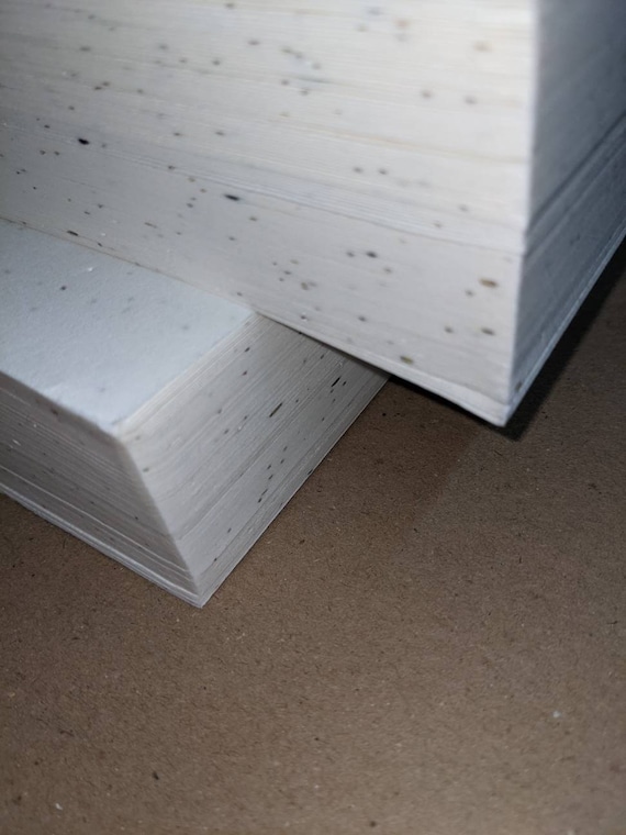 Bulk Printer Safe Seed Paper Light Weight 20lb. 8.5 X 11 Pack of 100  Handmade Paper Sheets 