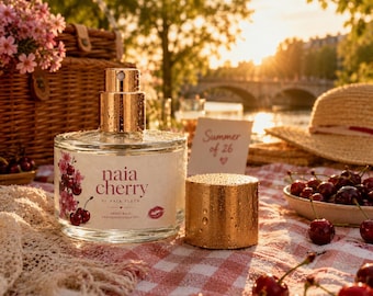 NAIA CHERRY Eau de Parfum | Soft Cherry Skin Scent | Coastal Vanilla Coconut Perfume