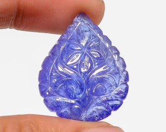 Loose Semi Precious Cabochon Stone Outstanding Tanzanite Cabochon Pear Shape Natural Big Tanzanite Cabochon Gemstone For Ring And Pendant
