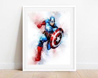 Marvel Watercolor | Etsy