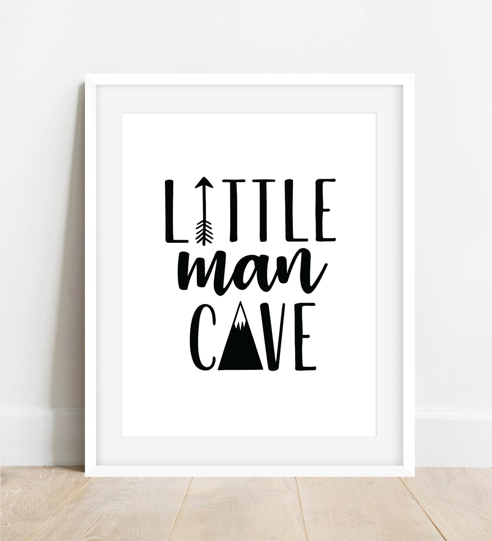Little Man Cave Print Wall Art Gift Boys bedroom boys nursery | Etsy