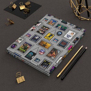 Collage Hardcover Journal für Musikliebhaber, ideal für Notizen, Geschenke für Theaterkinder, Musikliebhaber und Schriftsteller