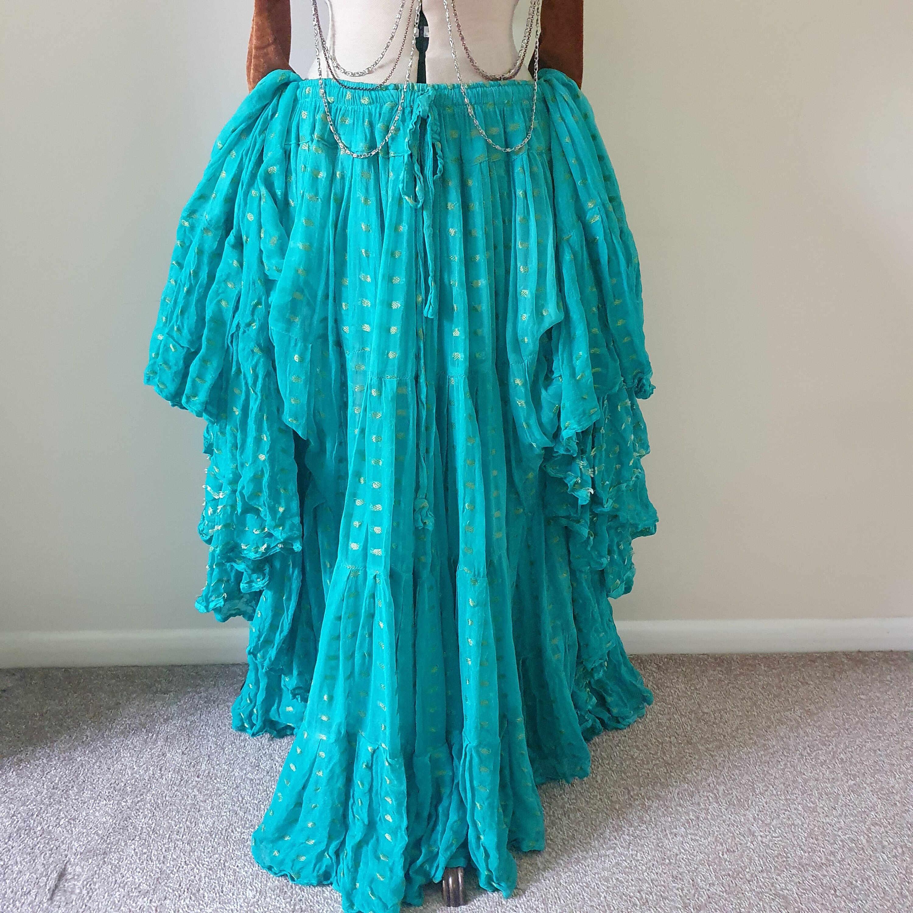 ATS Tribal Fusion 25 Yards Gypsy Belly Dance Skirt Etsy UK