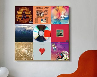 EB802 Kanye Rap Hip Hop Art Music Musician Poster and Canvas
