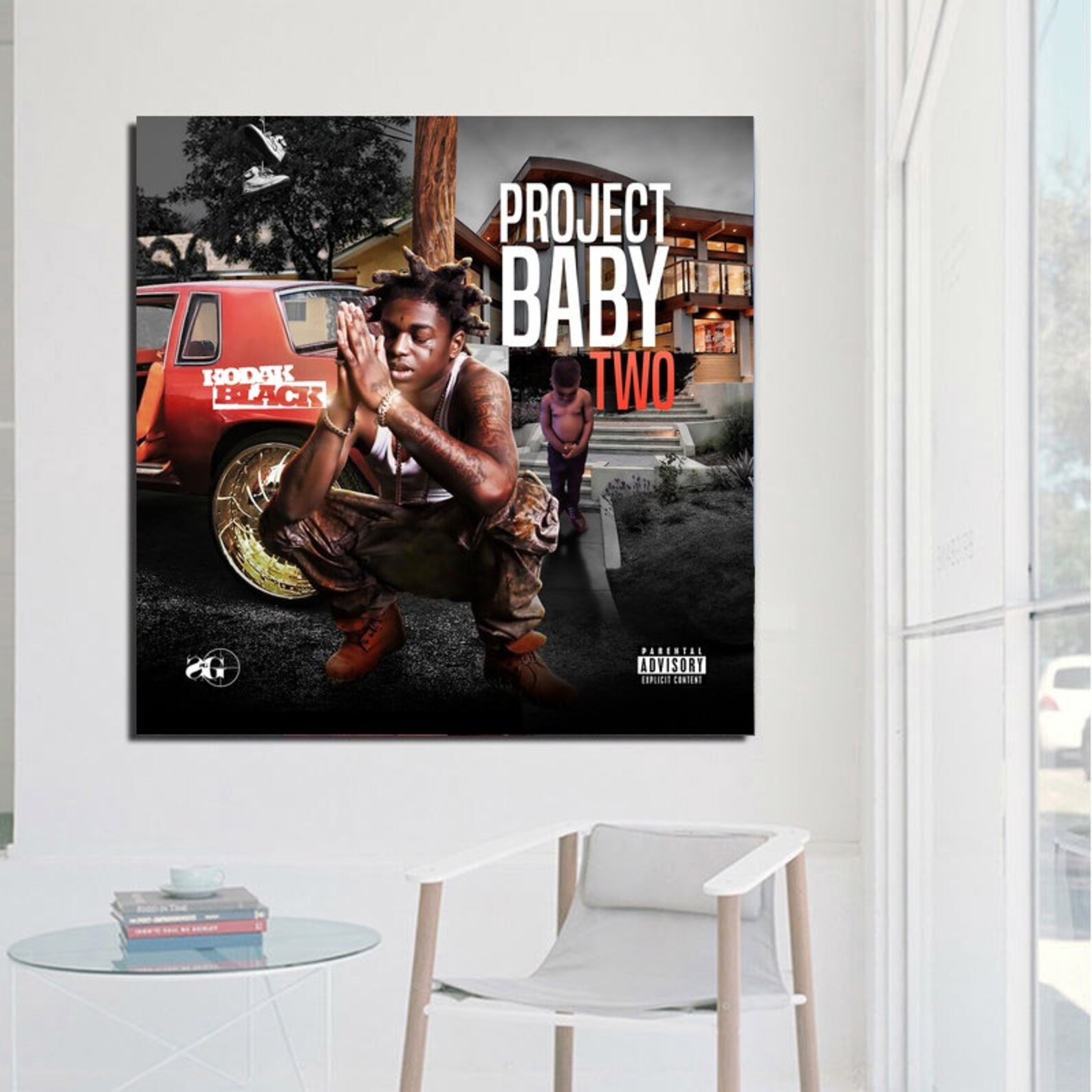 Kodak Black roll in peace Music Cover Album Canvas Etsy