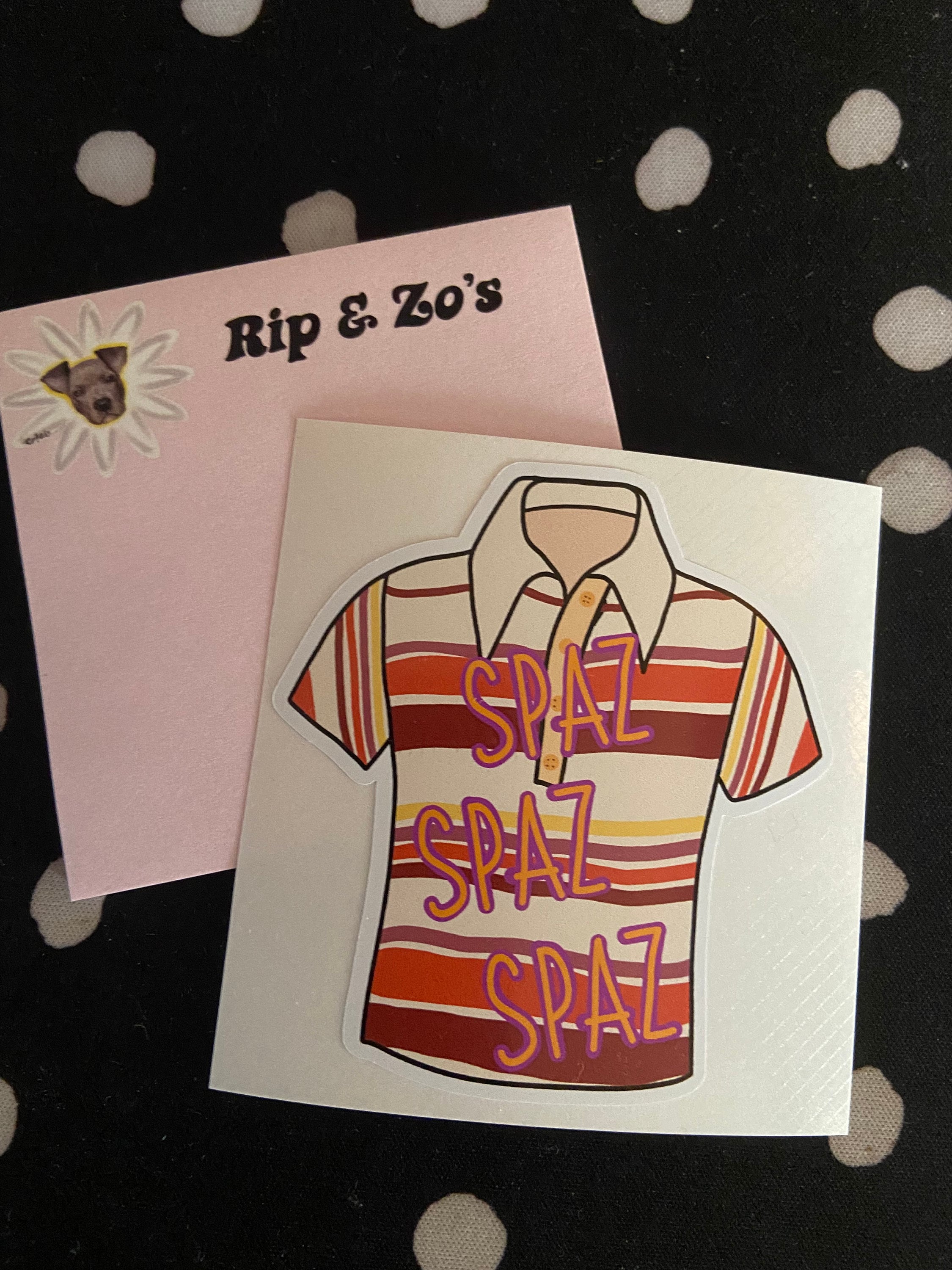 Spaz *inspired* Vinyl Sticker/waterproof - Etsy