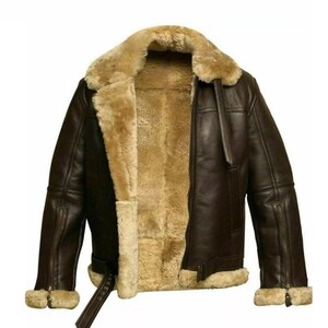 RAF Aviator Pilot Style B3 Shearling Fur Genuine Sheepskin - Etsy