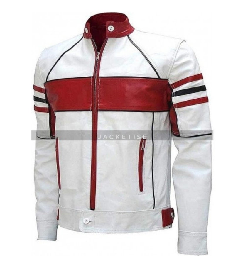 60s 70s Men’s Jackets & Sweaters Mens Cafe Racer Retro Leather Jacket New Stylish Moto Biker Jacket Men Everday Casual Leather jacket - Best Birthday Gift $94.53 AT vintagedancer.com