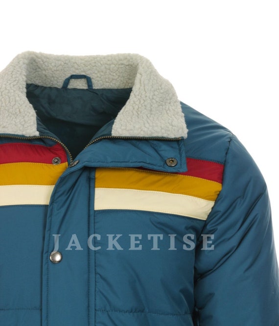 Men Retro 70s Edge Stripe Ski Jacket - Etsy