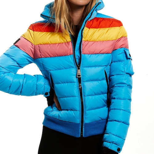Women's Rainbow Sunrise Jacket 70s Vintage Ski Jacket - Etsy