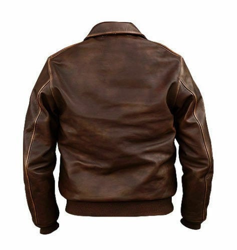 Mens Handmade Bomber Leather Jacket Bomber Aviator Distressed - Etsy