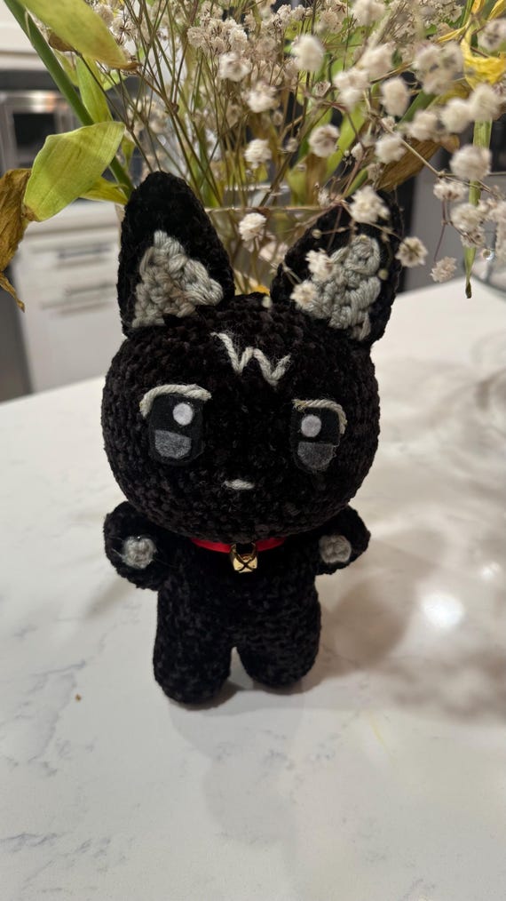 Wooyonyang Plush, Aniteez Black Velvet Yarn Doll - Etsy