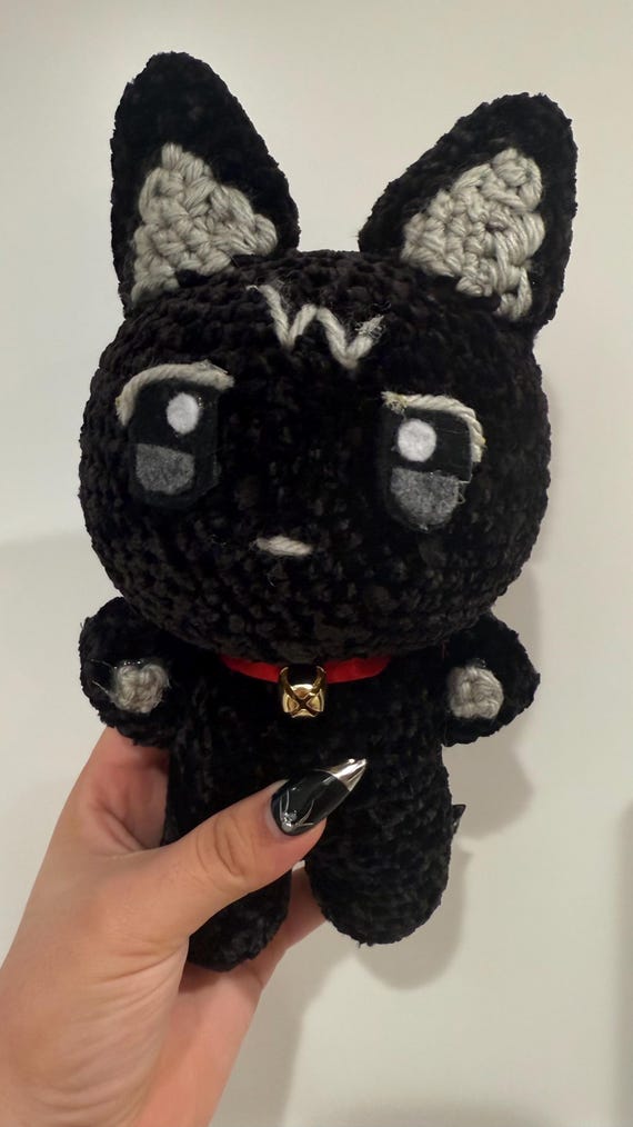 Wooyonyang Plush, Aniteez Black Velvet Yarn Doll - Etsy