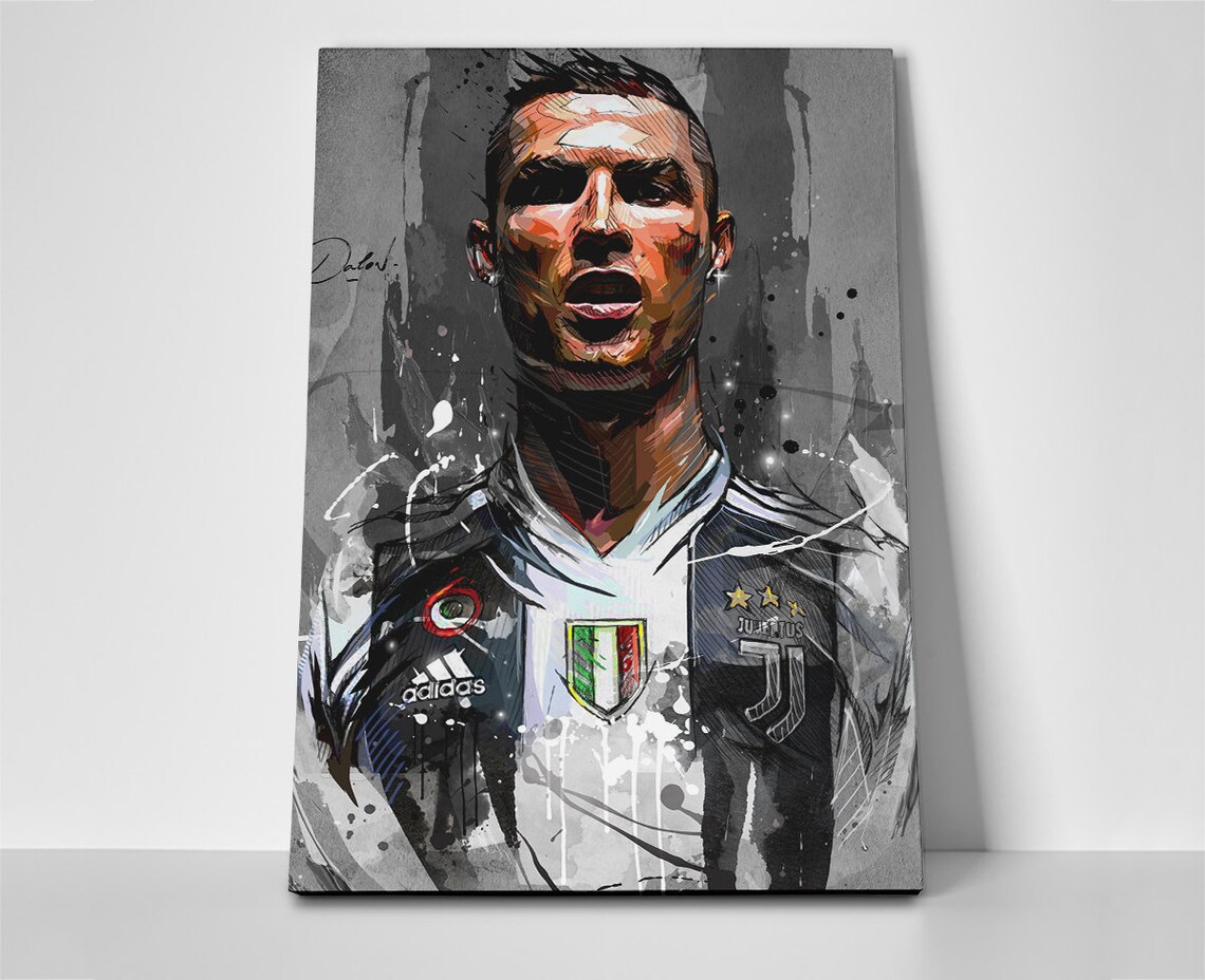 Cristiano Ronaldo Art Poster Canvas Or Banner Etsy