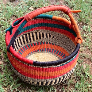 Newest addition,Bolga Grocery basket,Large basket African Market basket, Bolgatanga Baskets,Storage basket, Gift basket, Made in Ghana