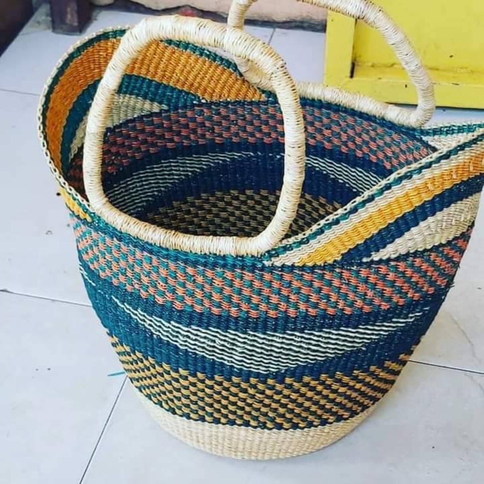Bolga basketLarge basket African Market basket Bolgatanga Etsy