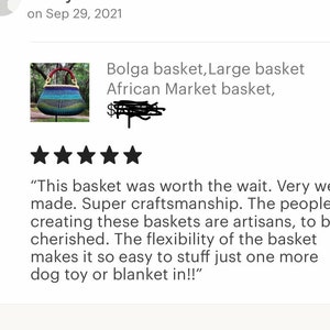 Bolga basket,Large basket African Market basket, Bolgatanga Baskets,Storage basket, Gift basket, Made in Ghana image 4