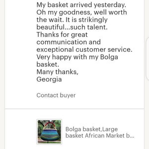 Bolga basket,Large basket African Market basket, Bolgatanga Baskets,Storage basket, Gift basket, Made in Ghana image 8