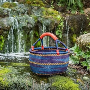 Bolga basket,Large basket African Market basket, Bolgatanga Baskets,Storage basket, Gift basket, Made in Ghana