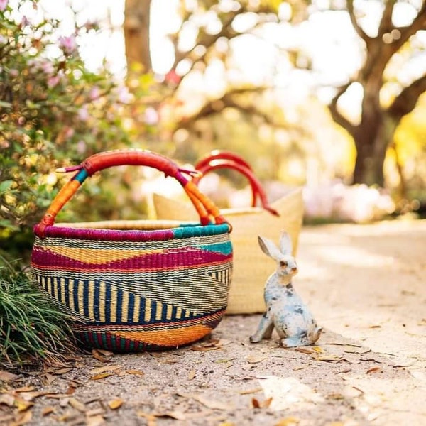 Bolga basket,Large basket African Market basket, Bolgatanga Baskets,Storage basket, Gift basket, Made in Ghana