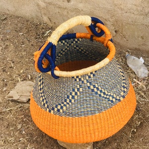 Newest-Latest addition ,Large Bolga Pot basket,African Market basket, Bolgatanga Baskets,Storage basket, Gift basket, Made in Ghana