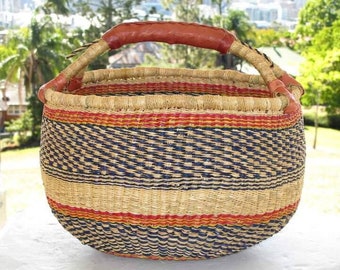 Bolga basket,Large basket African Market basket, Bolgatanga Baskets,Storage basket, Gift basket, Made in Ghana