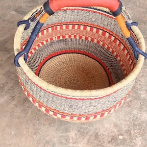 Bolga basket,Large basket African Market basket, Bolgatanga Baskets,Storage basket, Gift basket, Made in Ghana