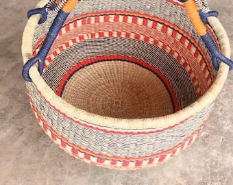 Bolga basket,Large basket African Market basket, Bolgatanga Baskets,Storage basket, Gift basket, Made in Ghana