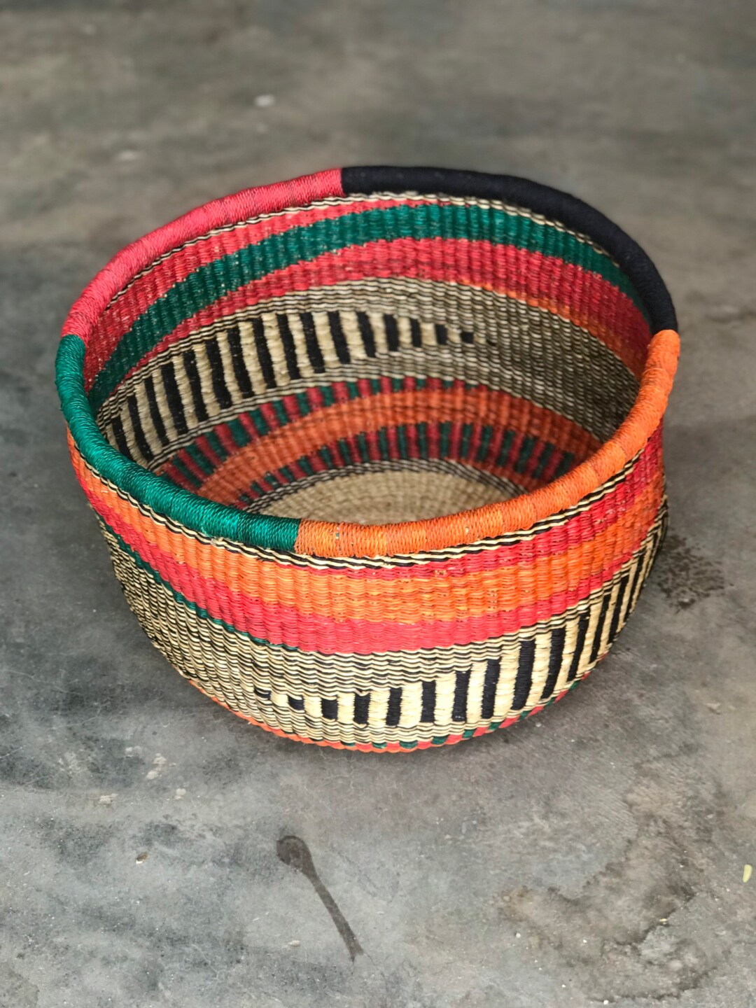 Bolga Grocery Basket,large Basket African Market Basket, Bolgatanga