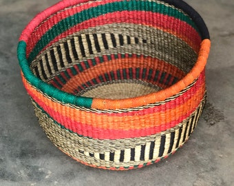 Bolga Grocery basket,Large basket African Market basket, Bolgatanga Baskets,Storage basket, Gift basket, Made in Ghana