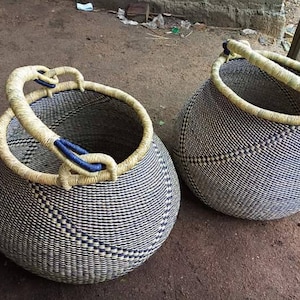 Bolga basket,Large basket African Market basket, Bolgatanga Baskets,Storage basket, Gift basket, Made in Ghana