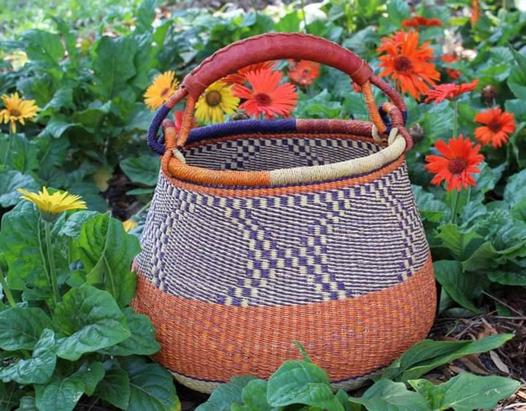 Bolga Basket,large Basket African Market Basket, Bolgatanga Baskets