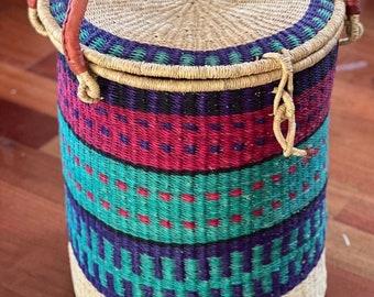 Laundry Bolga basket,Large basket African Market basket, Bolgatanga Baskets,Storage basket, Gift basket, Made in Ghana